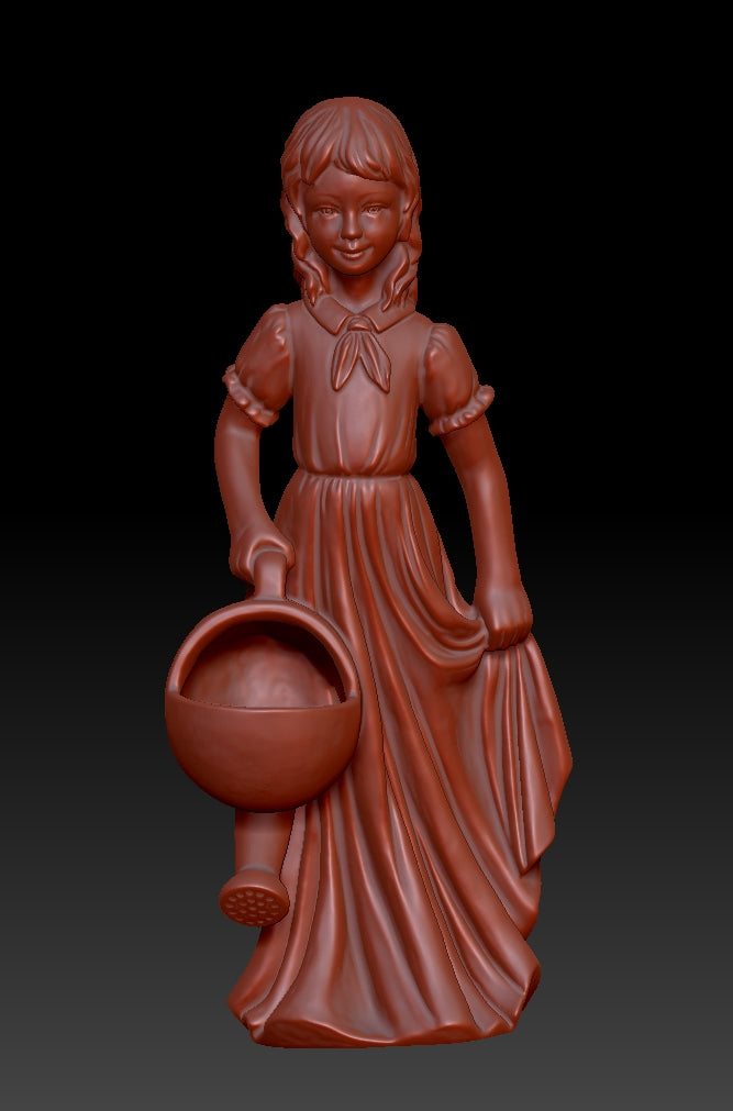 Sculpture of a Girl Carrying a Pot