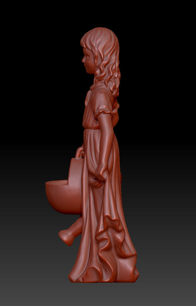 Sculpture of a Girl Carrying a Pot