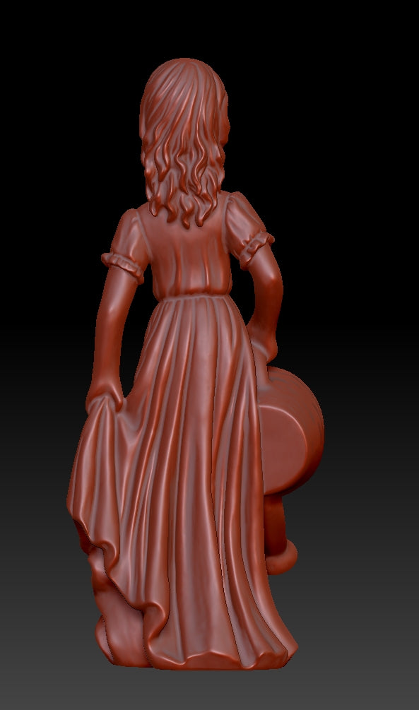 Sculpture of a Girl Carrying a Pot