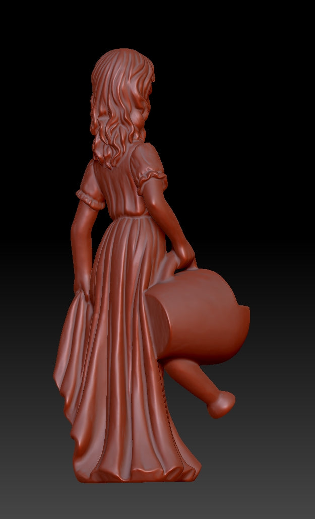 Sculpture of a Girl Carrying a Pot