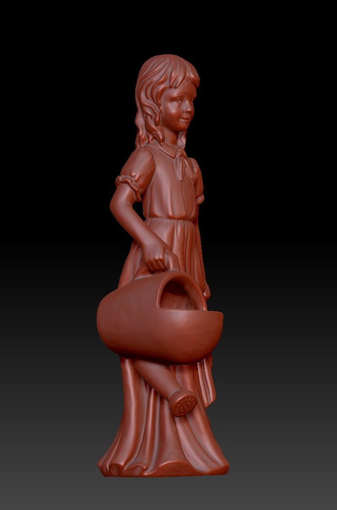 Sculpture of a Girl Carrying a Pot