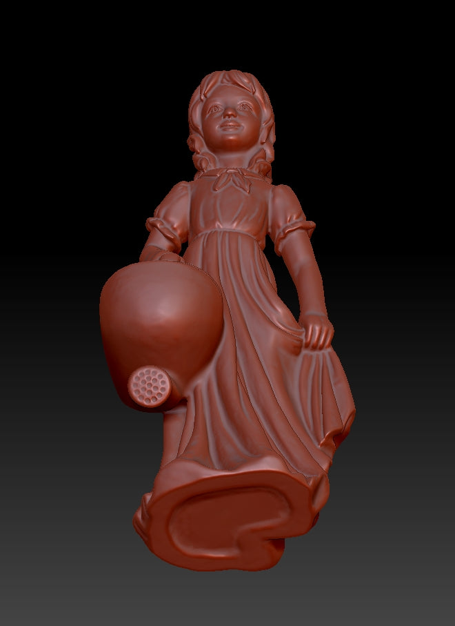 Sculpture of a Girl Carrying a Pot