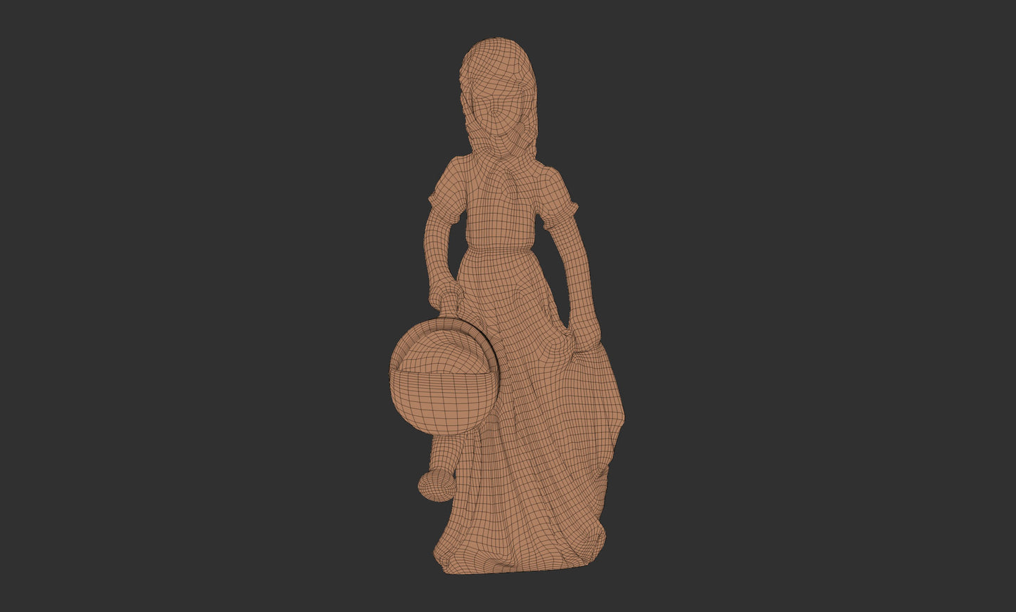 Sculpture of a Girl Carrying a Pot