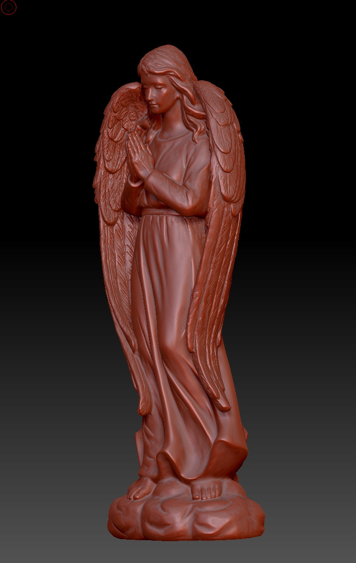 Angel shaped sculpture