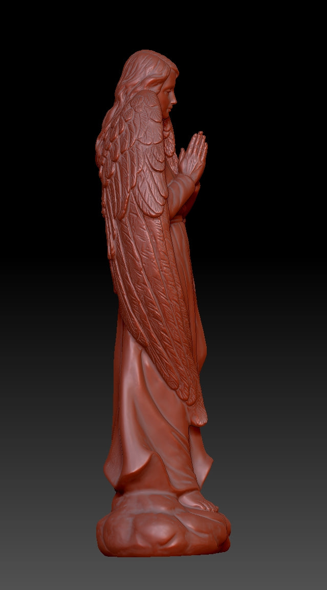 Angel shaped sculpture