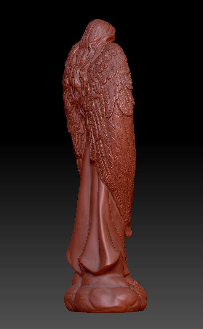 Angel shaped sculpture