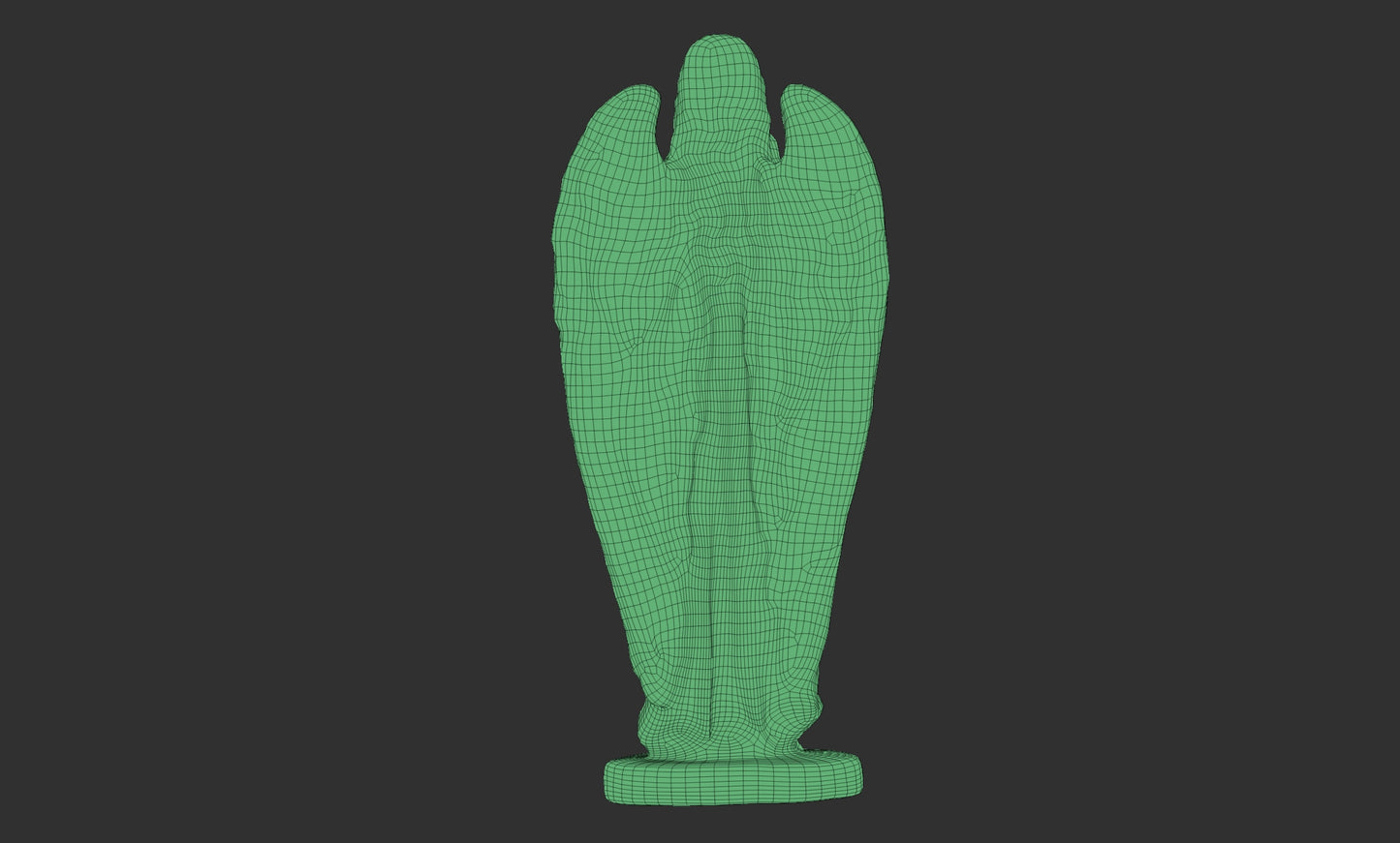 Angel shaped sculpture