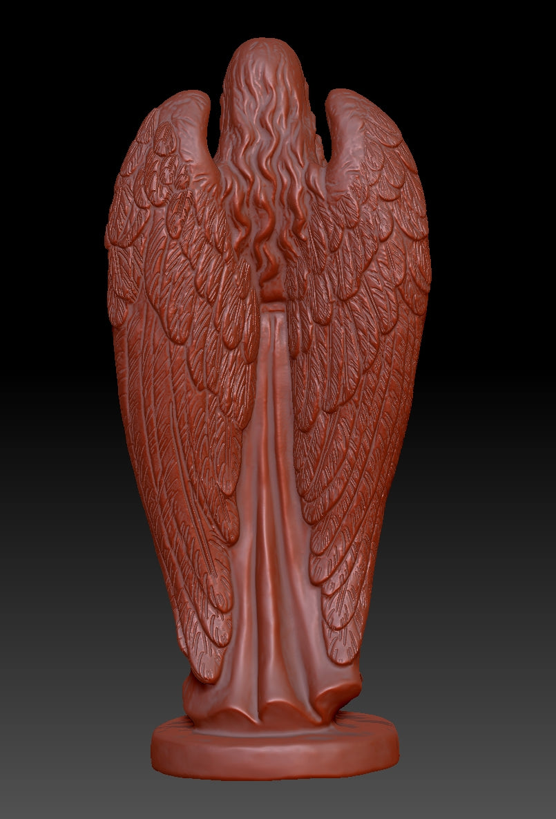 Angel shaped sculpture