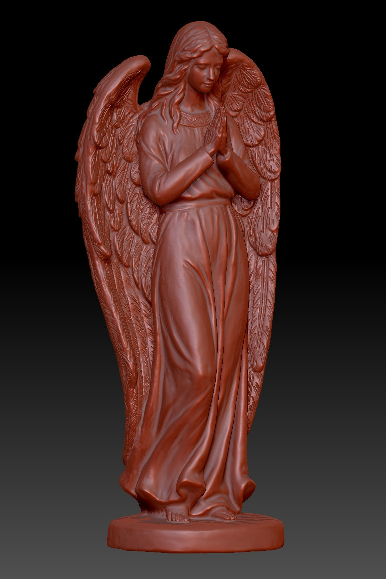 Angel shaped sculpture