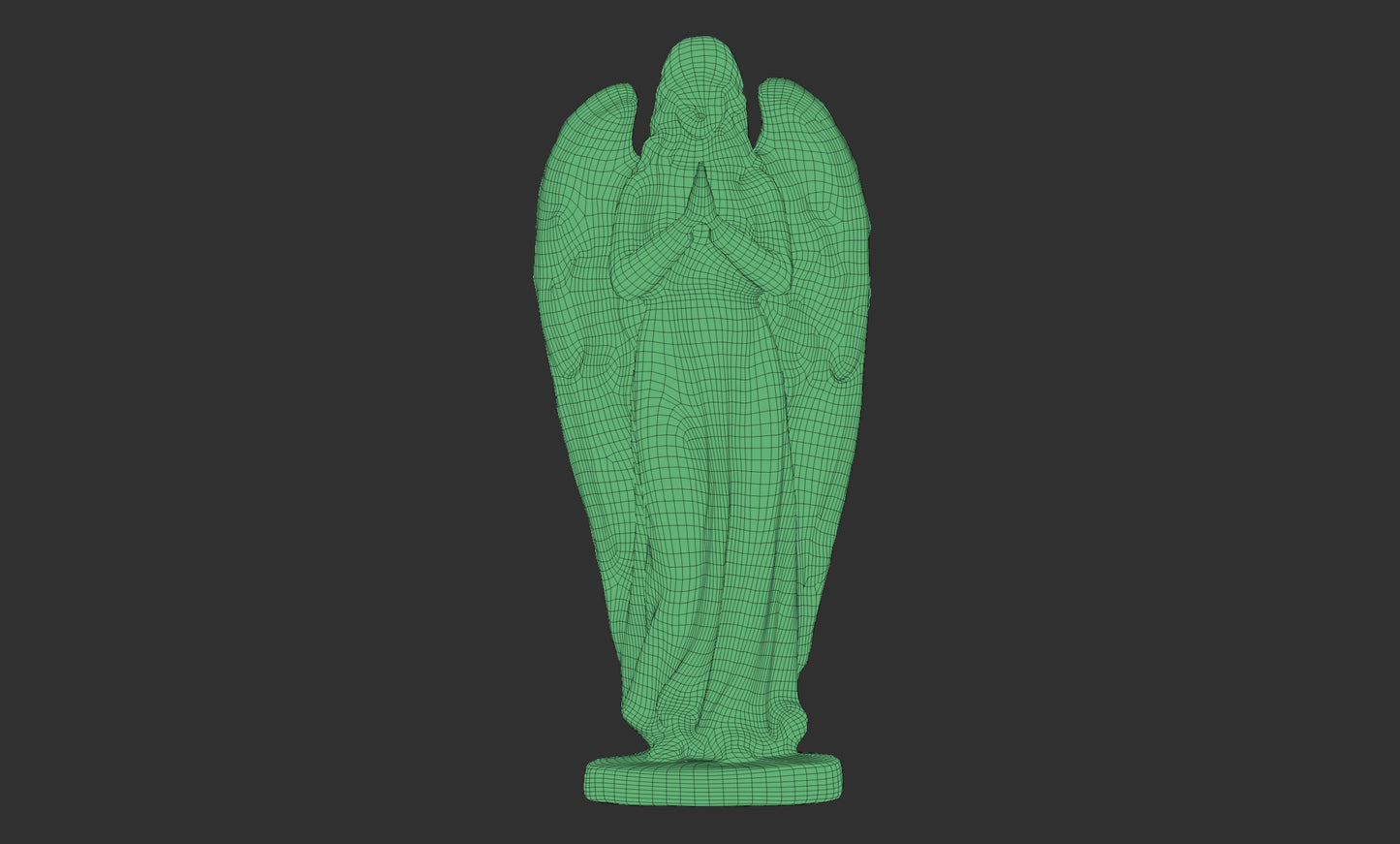 Angel shaped sculpture