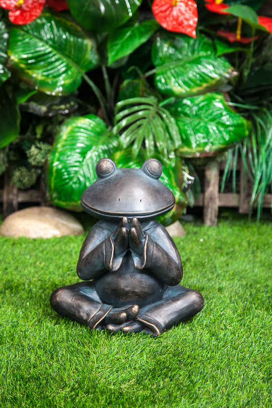 Meditation Frog Bonsai Animal Resin Ornament Meditation