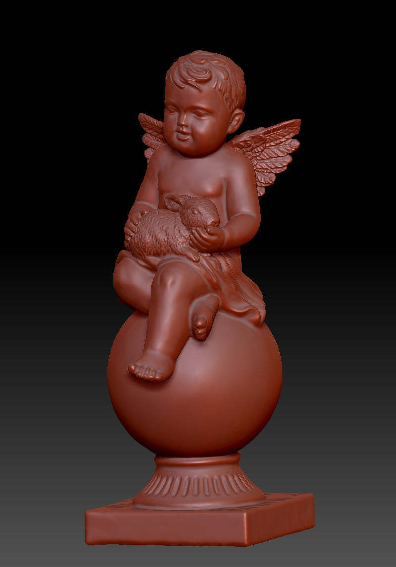 Bunny-hugging little angel