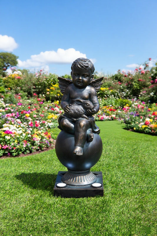 Bunny-hugging little angel