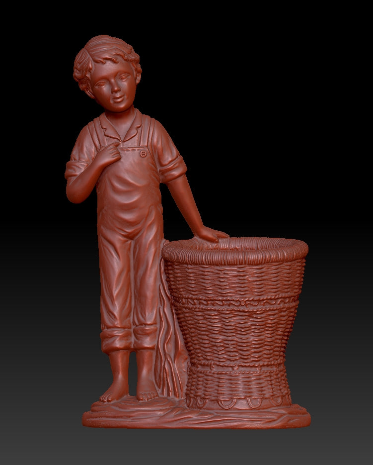 boy's rattan basket