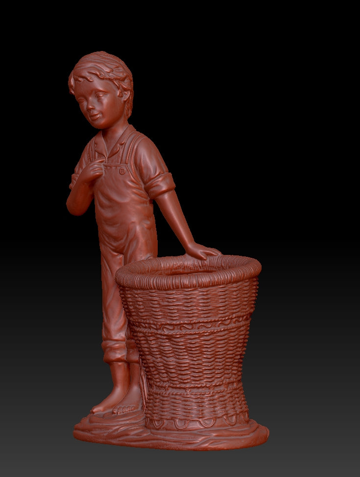 boy's rattan basket