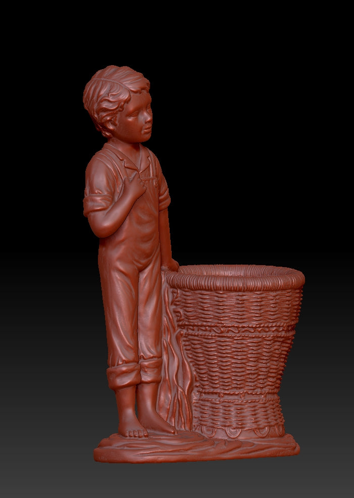 boy's rattan basket