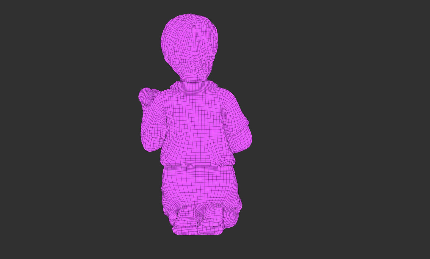 Sculpture of Childlike Explorer