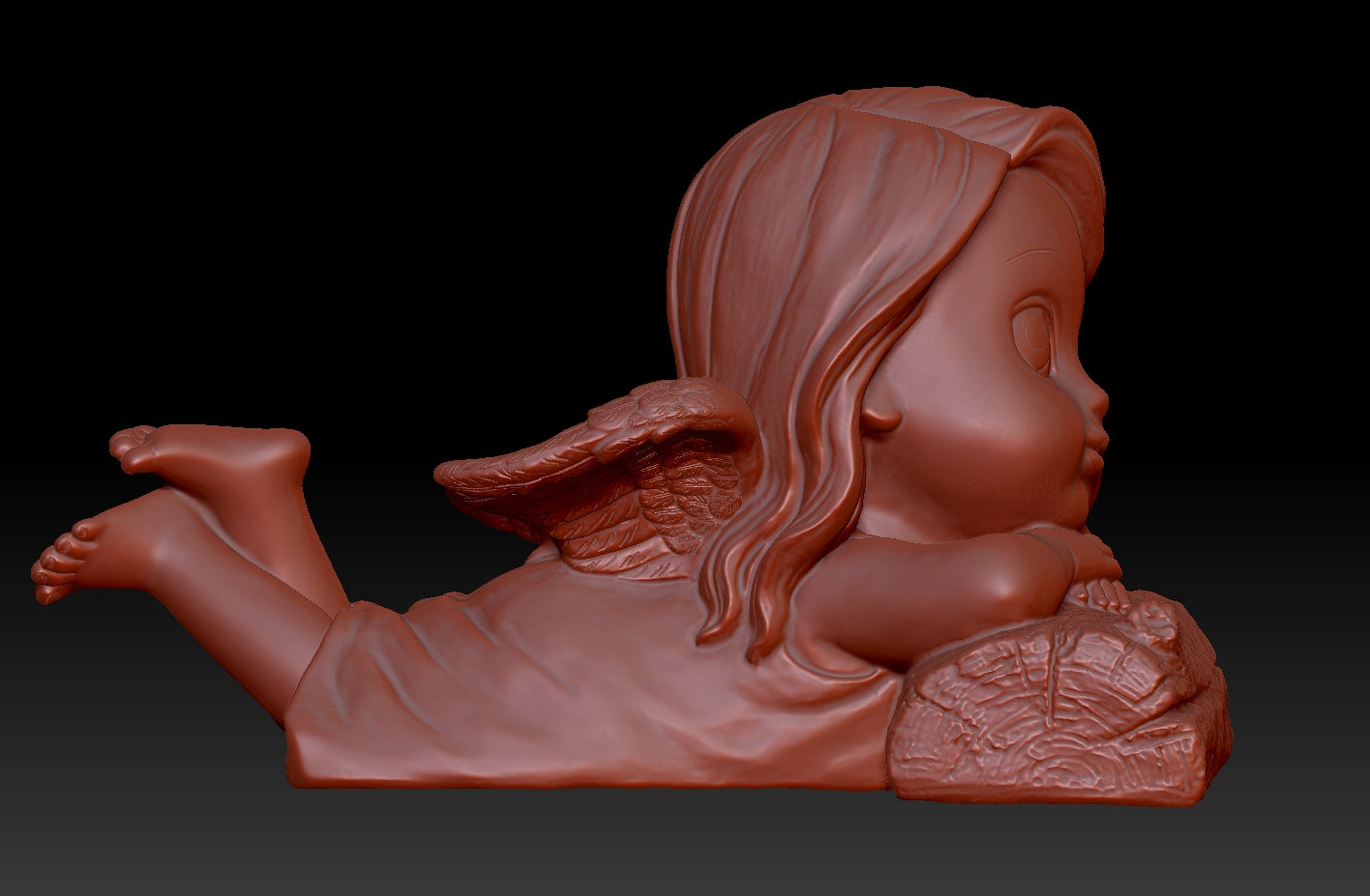 Cute girl crouching on wood