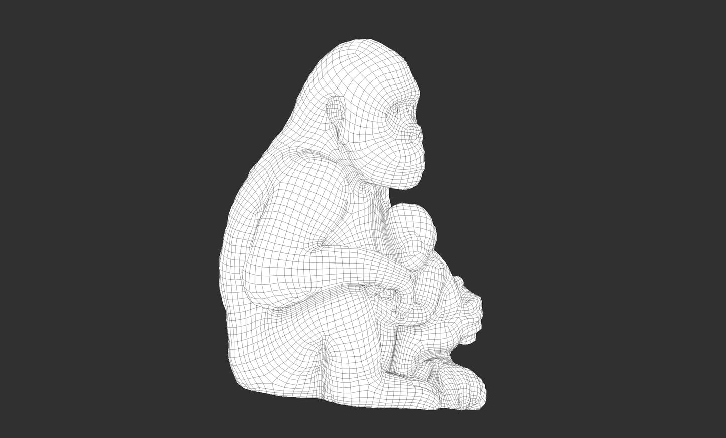 chimpanzee 3D model