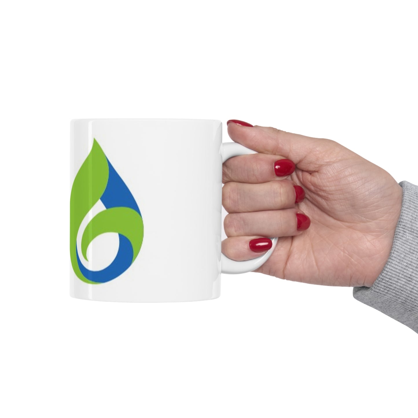 Ceramic Mug 11oz Green Earth Technologies Logo