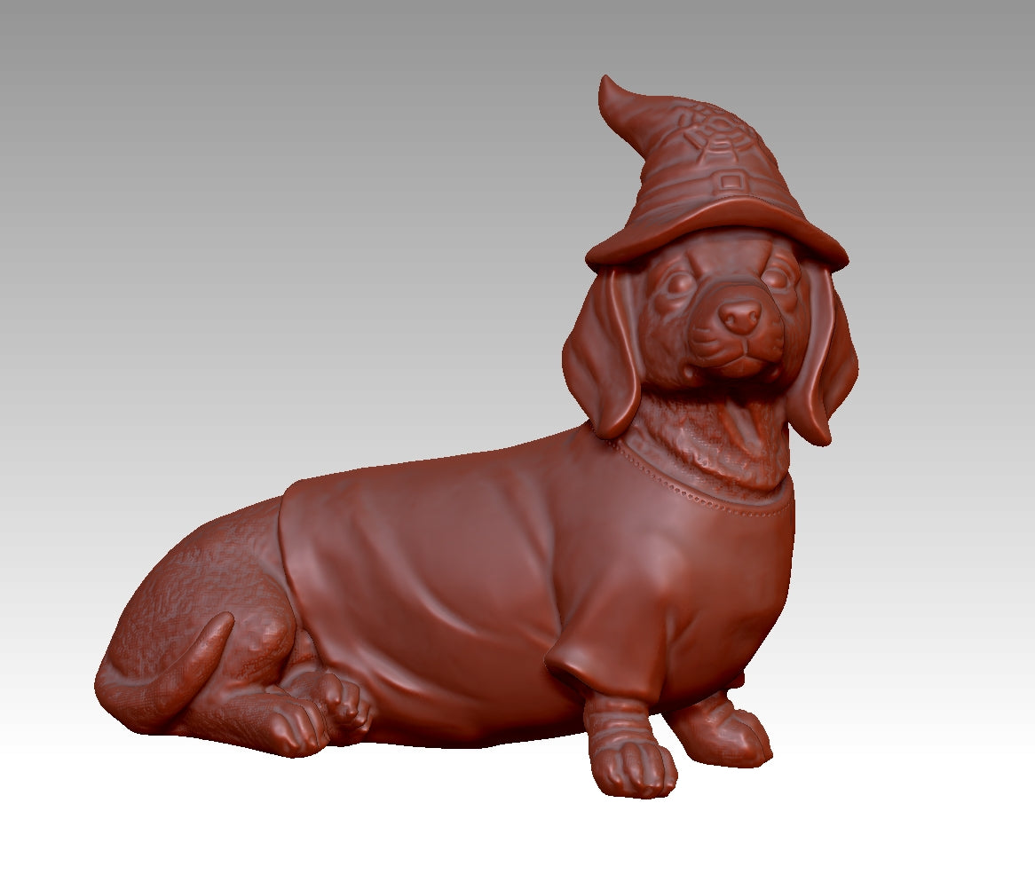Cute Dachshund 3D Model