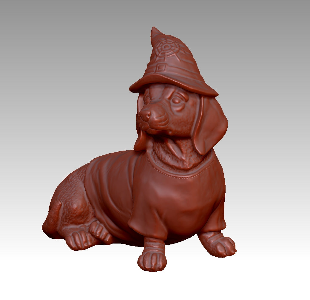 Cute Dachshund 3D Model