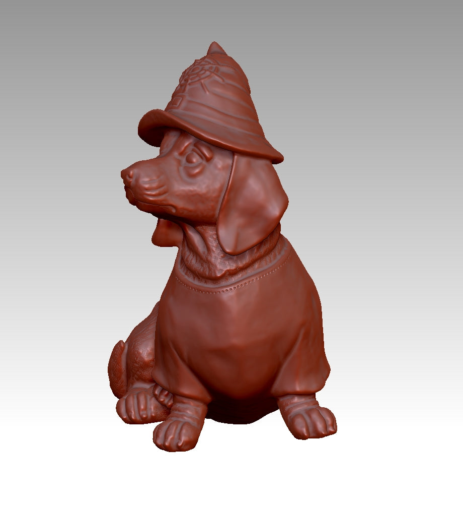 Cute Dachshund 3D Model