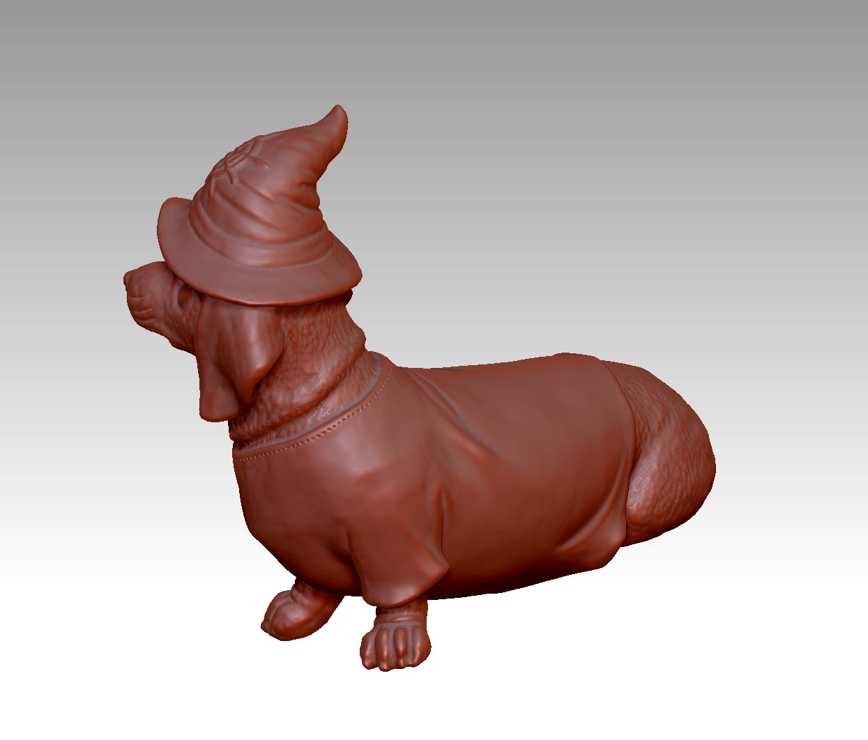 Cute Dachshund 3D Model