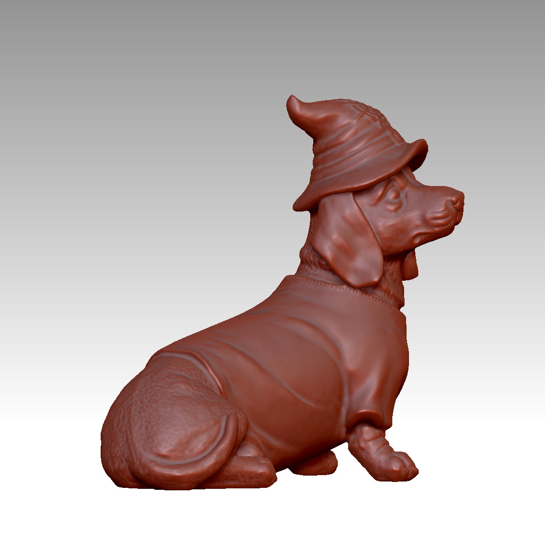Cute Dachshund 3D Model