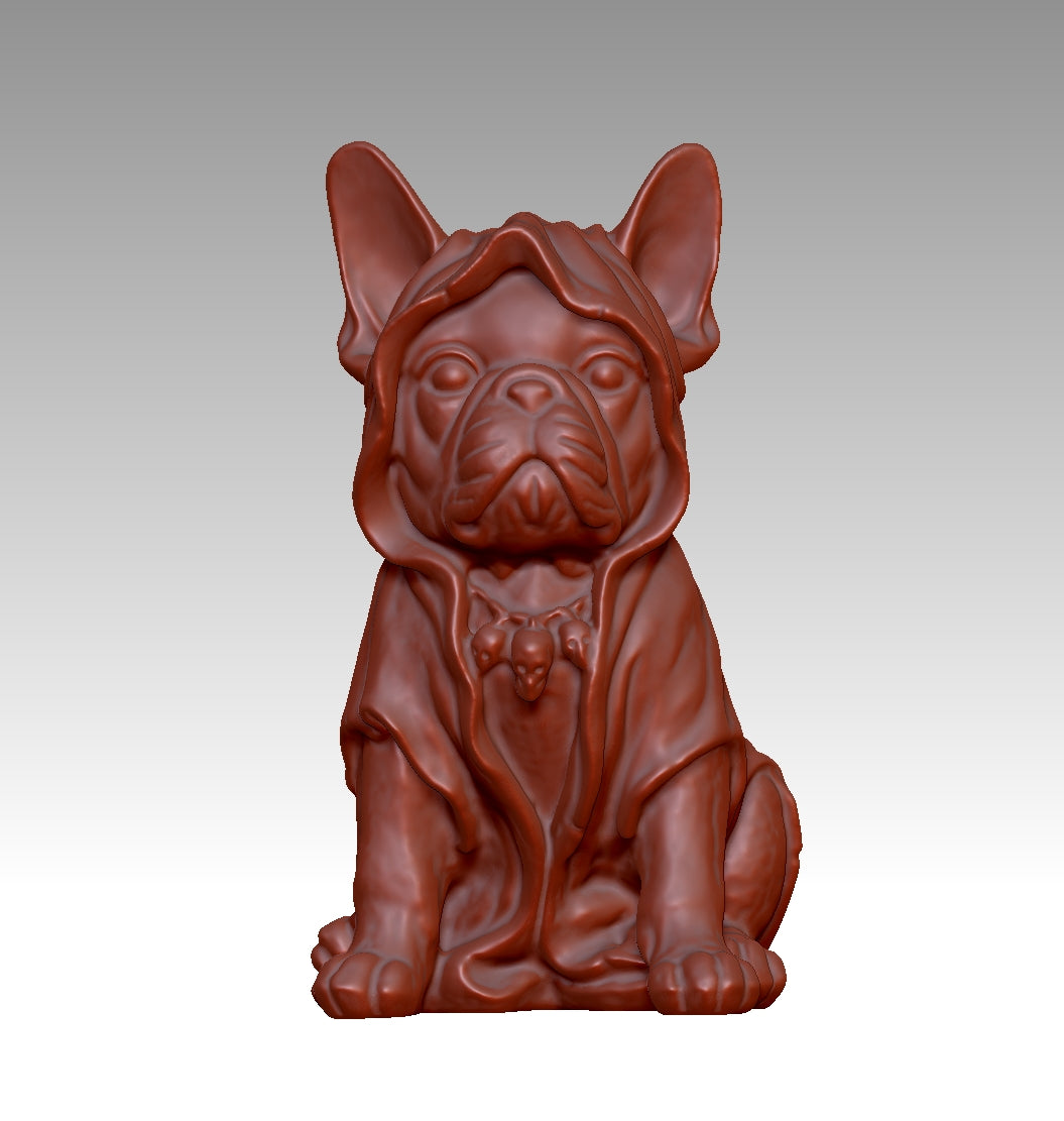 Super cool French Bulldog 3D model