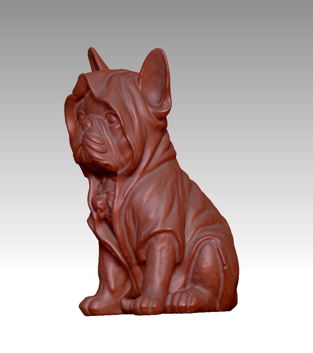 Super cool French Bulldog 3D model