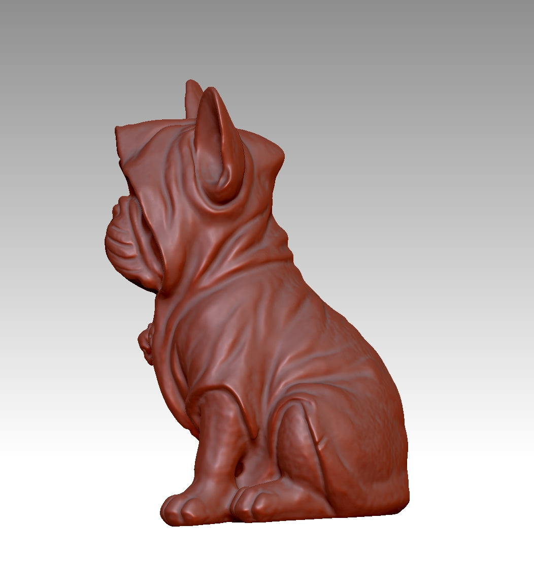 Super cool French Bulldog 3D model