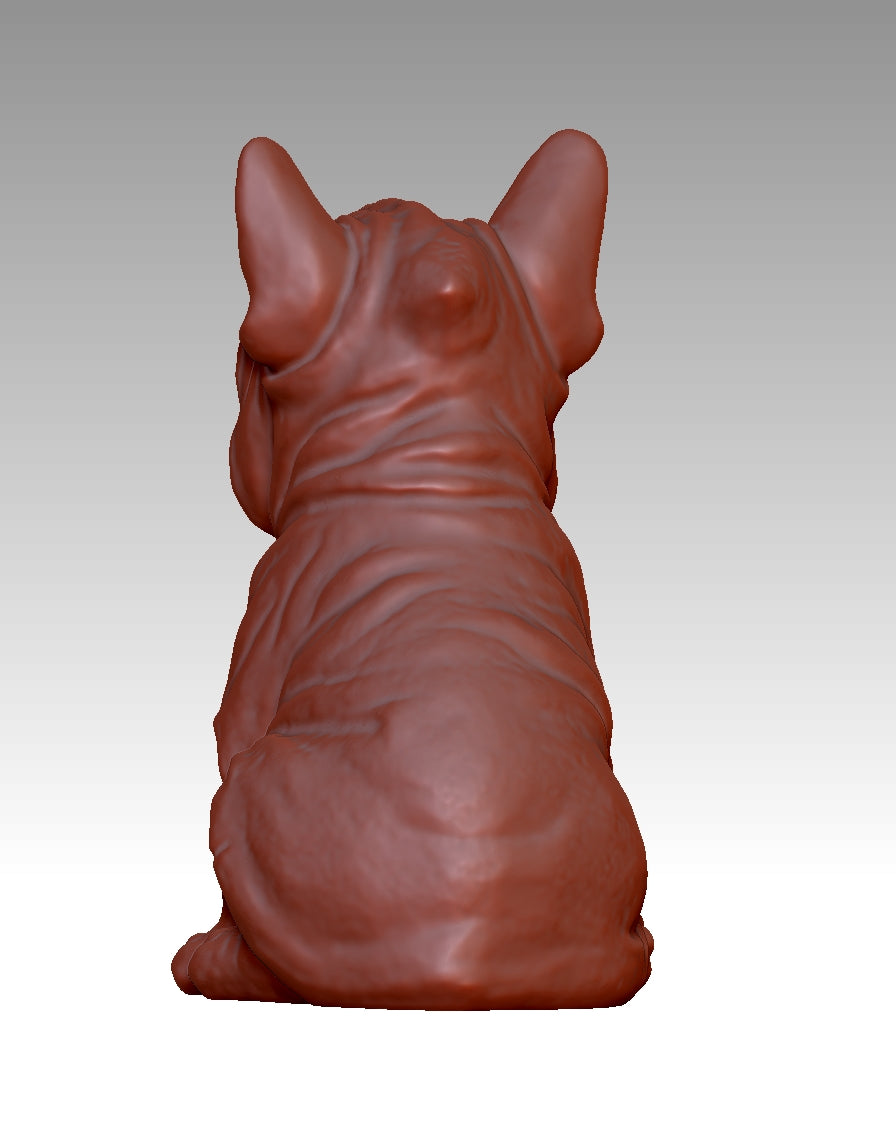 Super cool French Bulldog 3D model