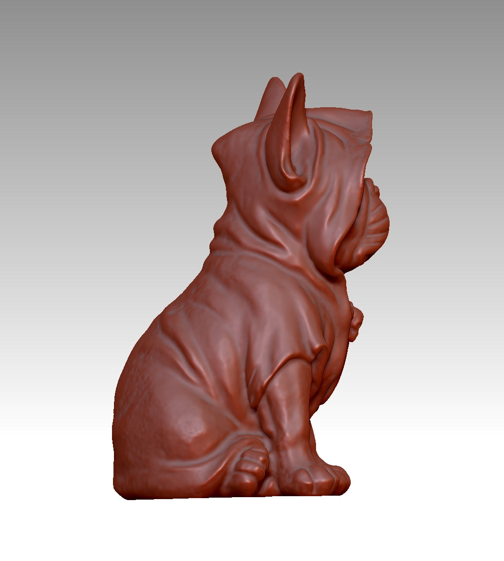 Super cool French Bulldog 3D model