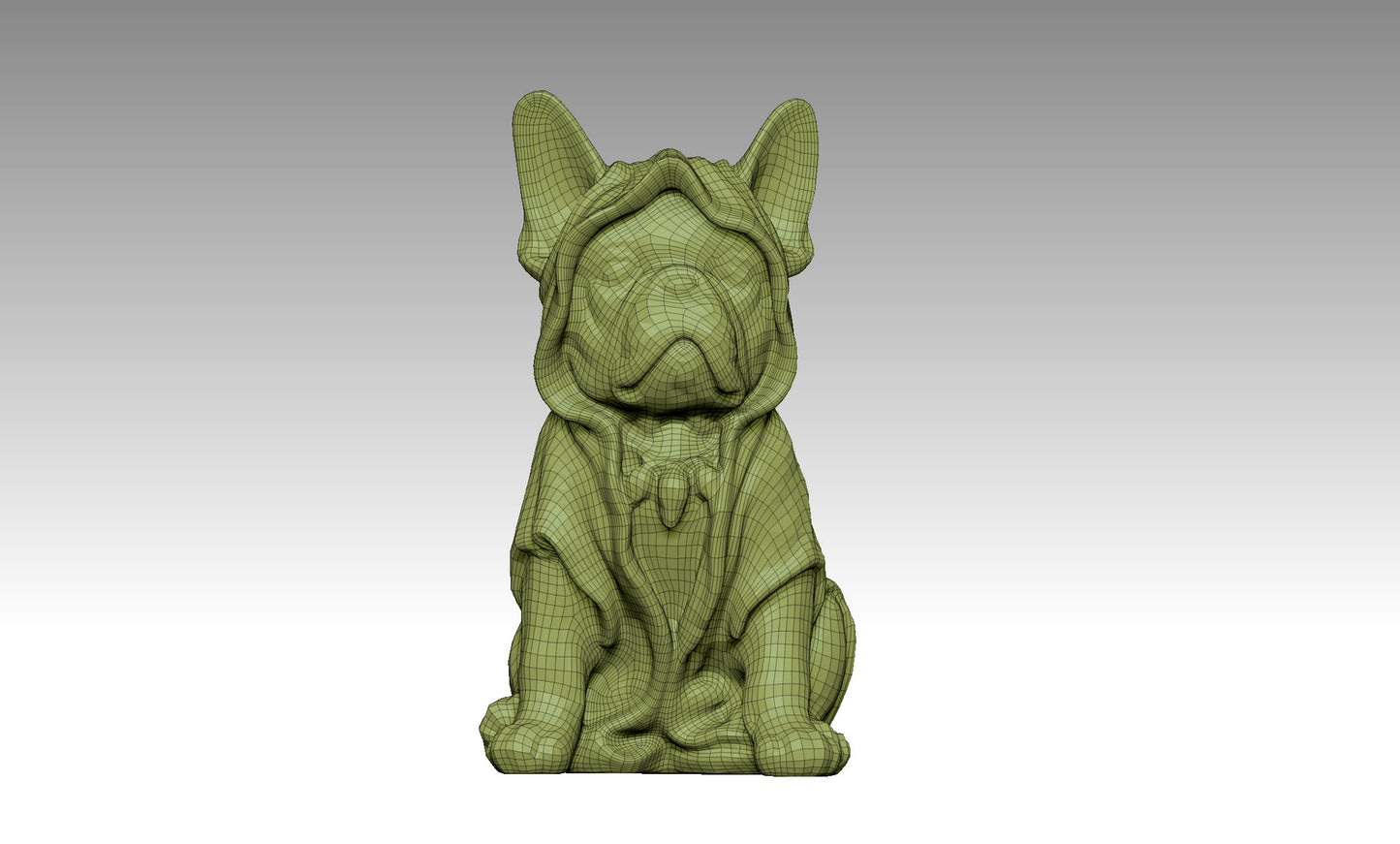 Super cool French Bulldog 3D model