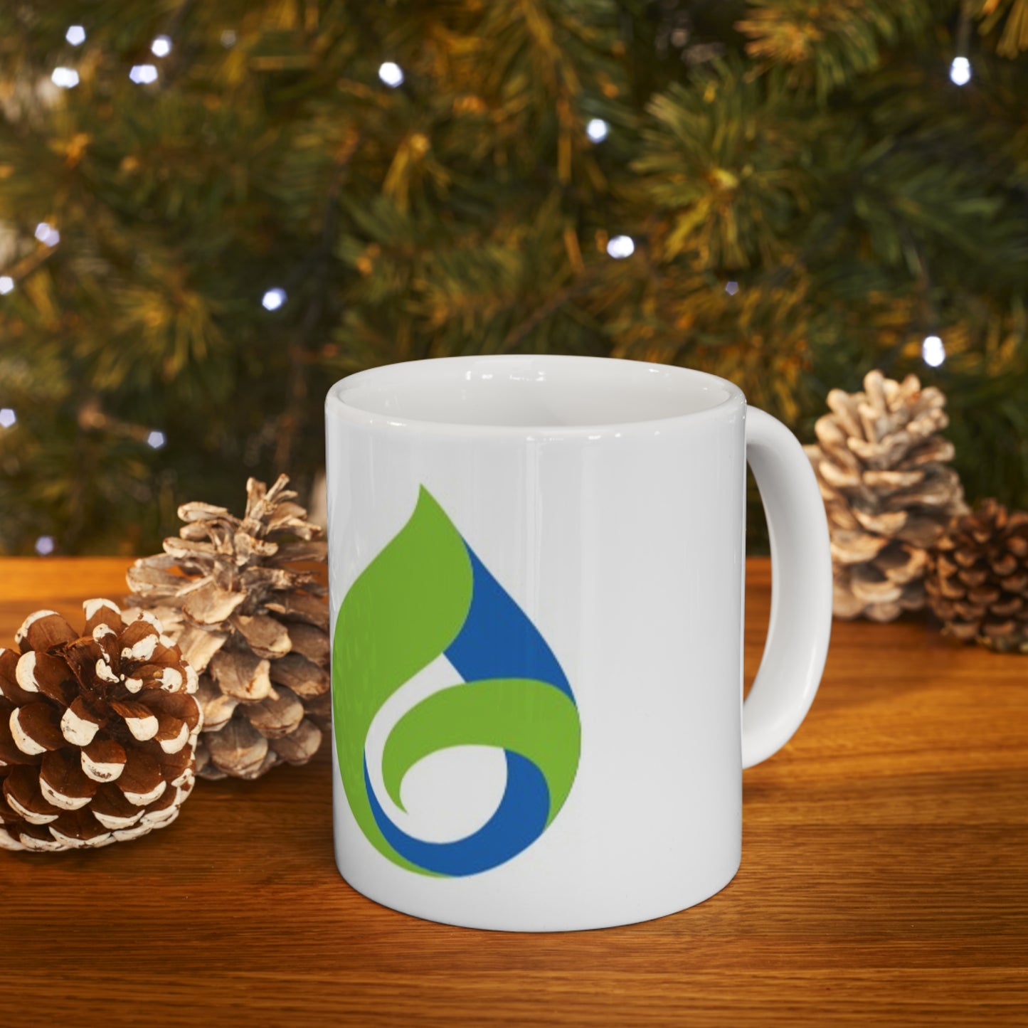 Ceramic Mug 11oz Green Earth Technologies Logo