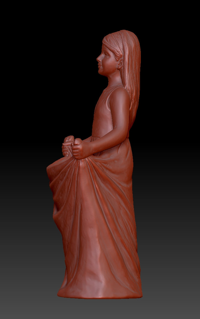 Skirt Girl Sculpture