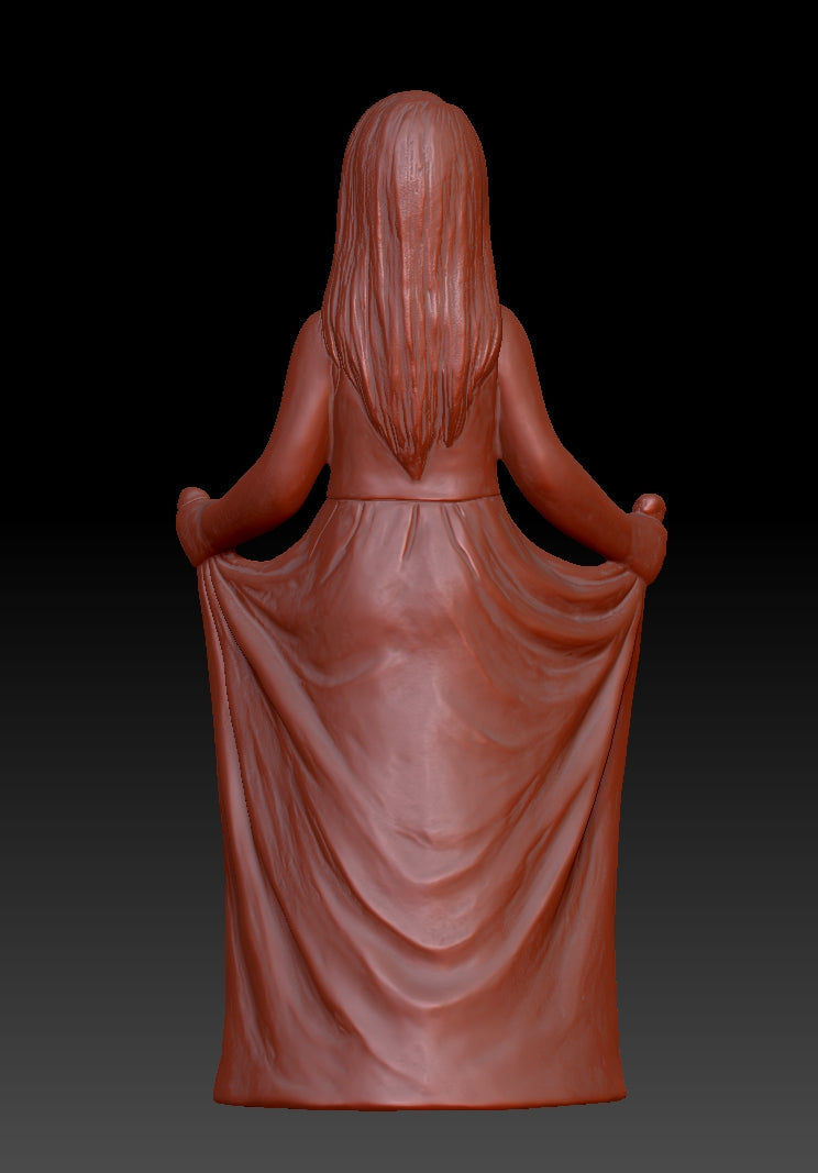 Skirt Girl Sculpture