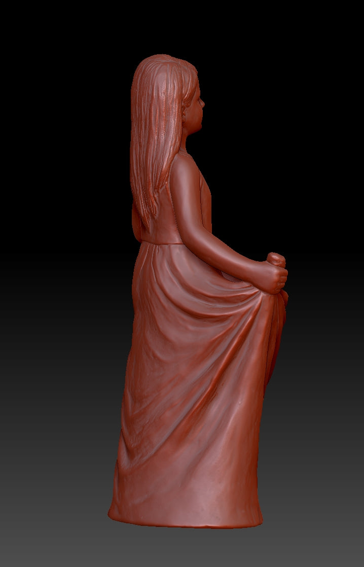 Skirt Girl Sculpture