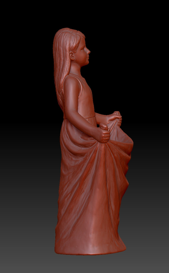 Skirt Girl Sculpture