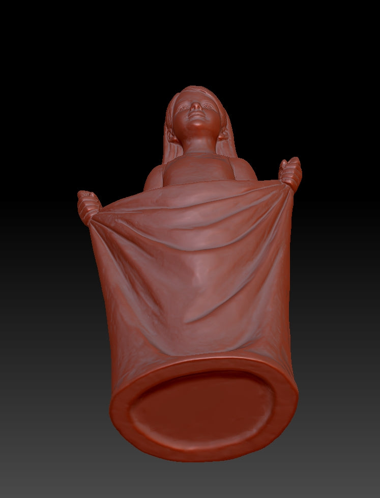 Skirt Girl Sculpture