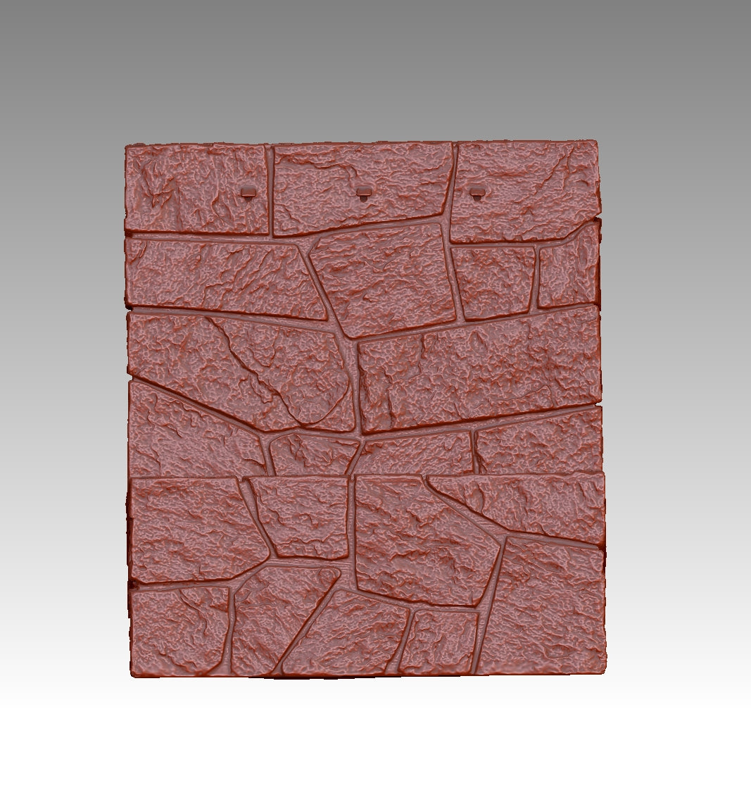 Stone wall water flow design