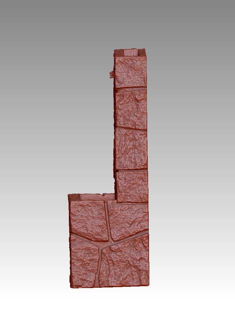 Stone wall water flow design